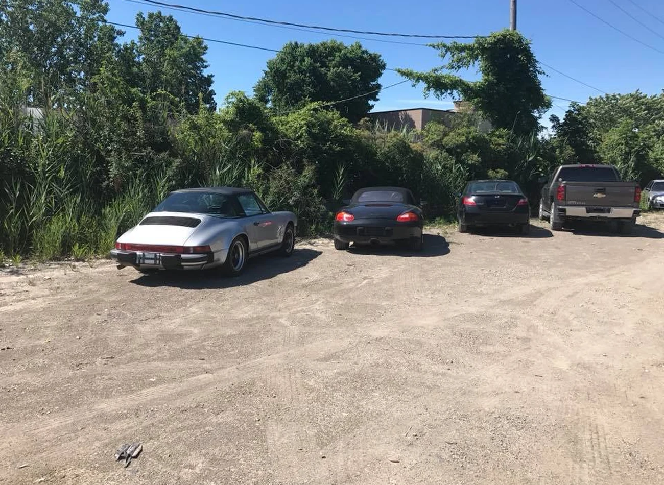 Vehicles photographed at the Windsor transport yard